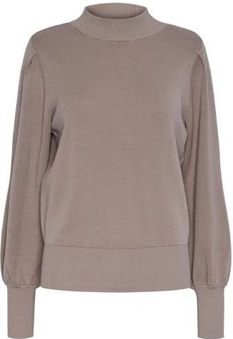 YAS Yasfonny Ls Knit Pullover S. Noos Gebreide damestrui (1 stuk), grijs.
