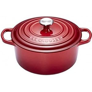 Le Creuset De ronde gietijzeren pan met deksel 28 cm, 6,7 liter, bordeaux, 21177287502430