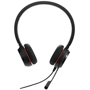 Jabra Evolve 20 SE UC Stereo Headset – Unified Communication hoofdtelefoon voor VoIP Softphone met Passieve ruisonderdrukking – USB-A-kabel met controller – zwart