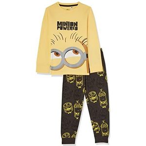 CERDÁ LIFE'S LITTLE MOMENTS Minions Pyjama voor jongens, winter, 100% katoen, met T-shirt en broek, officieel universeel, studio's, pyjama-set, geel, 7 jaar, Geel.