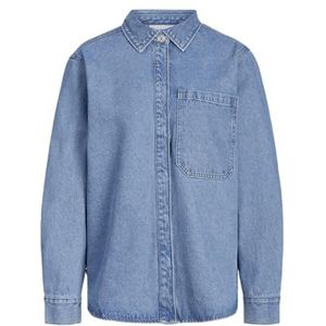 JJXX Jxjama Rlx Ls Overshirt Aw Dnm Noos Jeanshemd voor dames (1 stuk), Medium blauwe denim, L