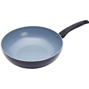 Masterclass Wokpan 29,5 Cm Aluminium/rvs Grijs/zwart