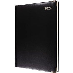 Collins Classic weekplanner 2024 (met afspraak), bedrijfsplanner en organizer, januari tot december 2024, weekoverzicht, zwart, 1210 V, 99-24