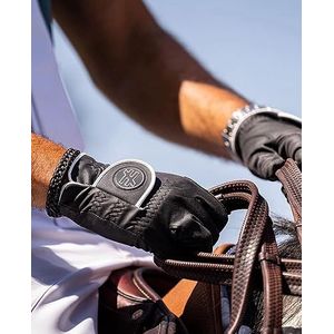 NOT [only a] GOLF BRAND NGB Black Horse Glove Gant d'équitation Premium Noir Homme - L