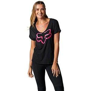 Fox Boundary Ss Unisex Top zwart/roze, 285