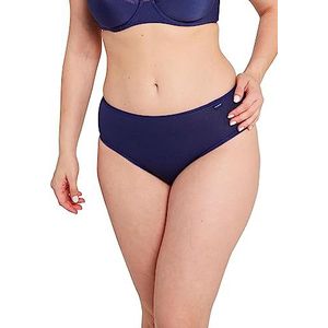 Sans Complexe Simplement Cotton B Damesslips (3 stuks), Blauw lint