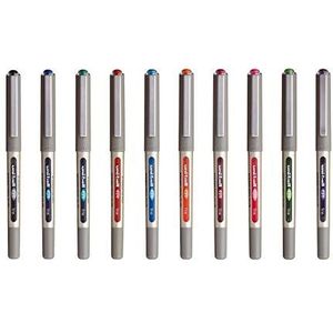 uni-ball - Uni Mitsubishi Pencil - 10 Eye Fine UB-157 - Rollerball pennen vloeibare inkt - punt 0,7 mm - medium schrijven - assortiment van 8 verschillende kleuren