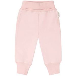 Steiff Unisex Baby joggingbroek Basic met manchetten ZILVER roze, 68, Zilverroze