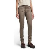 G-STAR RAW, Weld High Skinny Chino broek voor dames, Bruin (Turf C105-273)