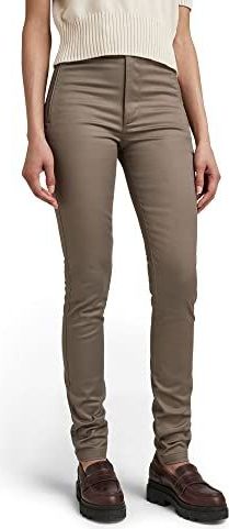 G-STAR RAW, Weld High Skinny Chino broek voor dames, Bruin (Turf C105-273)