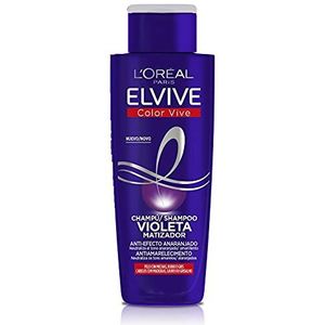 L'Oréal Paris Violet Anti-oranje matterende shampoo voor geverfd, blond, gebleekt of kroes haar, Elvive Color Vive, 1 stuk van 200 ml