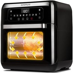 G3 Ferrari G10136 Friggisano 2.0 Luchtfriteuse, 11 liter, 1500 W, 9 programma's, digitaal display, zwart