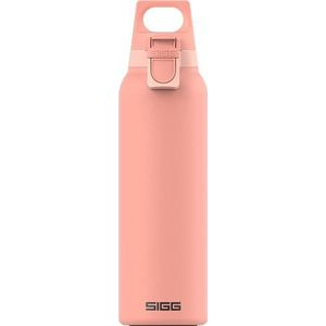 SIGG Hot & Cold ONE Light Shy Pink Thermo drinkfles (0,55 l), vrij van schadelijke stoffen en geïsoleerde drinkfles, met één hand bedienbare thermosfles van 18/8 roestvrij staal