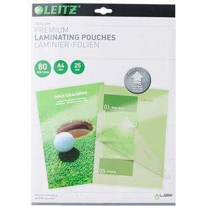 Leitz UDT lamineerfolie, 25 stuks, 2 x 80 micron