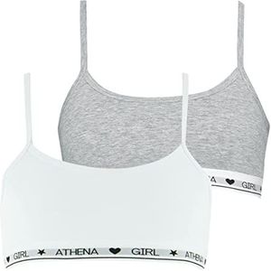 ATHENA Ultra Soft Cotton Lq18 beha voor meisjes (1 stuk), Wit.