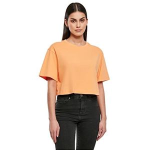 Urban Classics Dames Shorts Oversize T-Shirt Papaya, L, Papaya