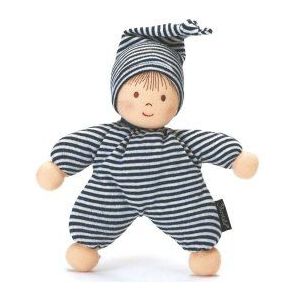 Sterntaler Heiko pop, geïntegreerde rammelaar, voor baby's vanaf de geboorte, 23 cm, zwart/wit