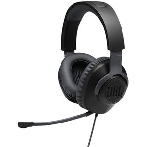JBL Quantum 100, gaming-headset met afneembare microfoon, lichte en comfortabele gaming-accessoires, compatibel met meerdere platforms, kleur: zwart