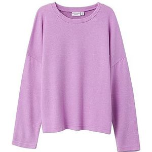 Bestseller A/S Nkfvicti Ls Knit L Noos Sweater Fille, Violet Tulle, 110