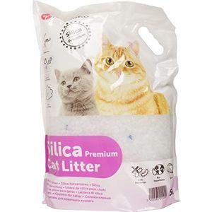 Flamingo Kattenbakvulling Silica Premium 5 liter blauw