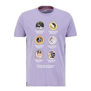 ALPHA INDUSTRIES T-shirt Apollo Mission Unisexe-Adulte, Violet pâle, L