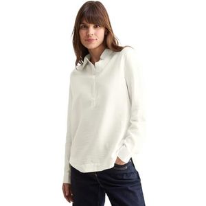 Cecil B345246 Effen damesblouse, Vanilla Wit