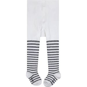 FALKE Stripe B TI coton motif fantaisie 1 paire, Collants Mixte bébé, Blanc (Off-White 2041) nouveau - écologique, 74-80
