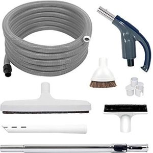 Le stofzuiger Sport Du Mauer Gecentraliseerde zuigslang, 9,1 ml, inclusief handvat + 4 borstels + telescoopstang