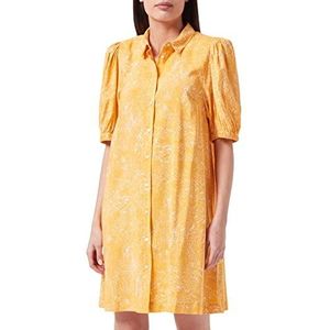 ICHI IHCASSIOPEIA casual jurk met blouse-kraag DR2, 151058/stralend geel
