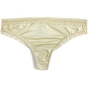 Koton Braziliaanse slip van satijn met veters voor dames, Grijs 033
