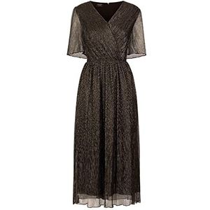 ApartFashion dames jurk zwart/metallic zwart 42, Zwart