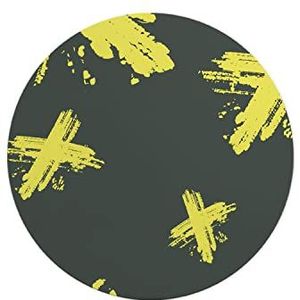 Questo Casa, Ronde muismat met antislip onderkant voor kantoor en thuis, diameter 22 cm