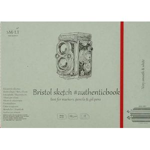 SM-LT Bristol notitieboek, 24,5 x 17,6 cm, 18 vellen, 185 g/m²