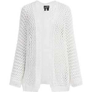 boundry Cardigan en tricot pour femme, Blanc cassé, XL