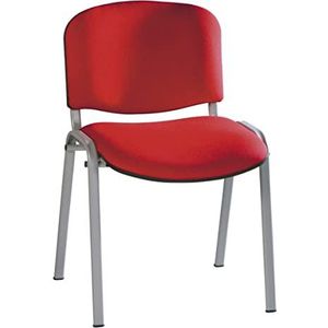 Silla Express Vertrouwstoel ISO-behang, staal, rood, 55 x 53 x 79 cm