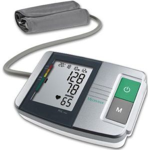 medisana MTS Arm bloeddrukmeter, nauwkeurige meting van bloeddruk en hartslag met geheugenfunctie, driekleurige lichtschaal, onregelmatige hartslag weergavefunctie