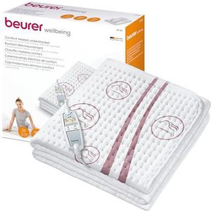 Beurer Comfort UB 90 Warmtemat, behaaglijke verwarmingsmat, twee apart instelbare temperatuurzones