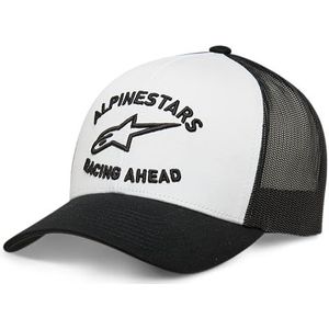 Alpinestars Triple Trucker Hat Baseballpet voor heren, Bad/zwart/wit