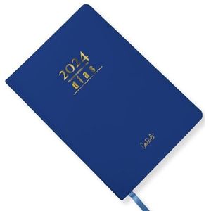 Casterli Basic Edition Basic Edition 2023 Basic Edition (marineblauw) met gevoerde en gevoerde omslag, letters 2023, gouden stempel, DIN A5, 16 x 22 cm