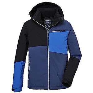 Killtec Kow 161 Bys Jckt functionele jas met capuchon en sneeuwvanger/outdoor waterdichte jas voor jongens, Donkerblauw