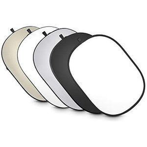 Walimex Pro 5-in-1 opvouwbare reflectorset (102 x 168 cm) wavy goud/zilver/wit/zwart/transparant (met draagtas)