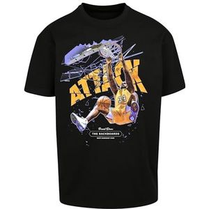 Mister Tee Attack Player Oversize T-shirt voor heren, zwart.