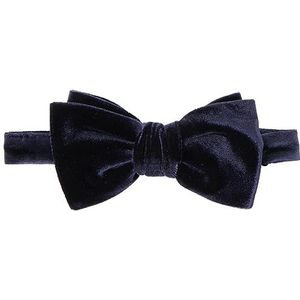 HUGO Fluwelen stropdas voor heren, donkerblauw 405, één maat, Donkerblauw 405