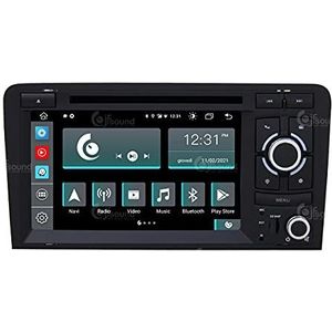 Auto-radio, perfect passend voor Audi A3 Android GPS Bluetooth WiFi USB Dab+ touchscreen 7 inch 8Core Carplay Android auto
