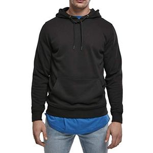 Urban Classics Capuchontrui Basic Terry Hoodie sweatshirt heren, zwart.