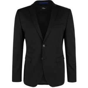 s.Oliver BLACK LABEL 02.899.54.4475 kostuumjas, zwart (Black 9999), 106 heren, zwart.