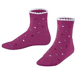 FALKE Multidot korte sokken voor kinderen, uniseks, katoen, duurzaam, wit, blauw, meer kleuren, met motief fantasie, gestippeld, 1 paar, Roze (Gloss 8550)