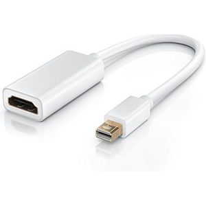 CSL - Mini DisplayPort Full HD naar HDMI 1080p audiokabel met MiniDP naar HDMI-aansluiting - compatibel met Apple PC grafische kaarten