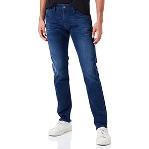 REPLAY Slim Anbass Heren Power Stretch Jeans Medium Blue 009, 31W/34L, Blauw