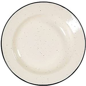 Sagaform Doris 5018177 borden geëmailleerd, 20 x 2,5 cm, beige